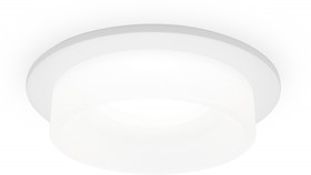 Фото 1/6 Ambrella Встраиваемый точечный светильник с акрилом TN1311 SWH/FR белый песок/белый матовый GU5.3 D98*45