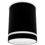 Ambrella Накладной точечный светильник с акрилом TN3204 SBK черный песок GU5.3 D78*97
