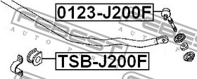 Фото 1/5 Тяга стабилизатора передняя TOYOTA RUSH J200E,J210E 2006.01- [JP] FEBEST 0123-J200F