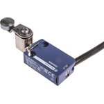 XCMD2116L1, Limit switch; lever R 34,4mm, metallic roller 16mm; NO + NC; 6A