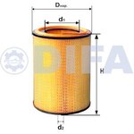 DIFA4346М, Элемент фильтрующий воздуха ЯМЗ-238,-236НЕ, Д-260 пк с дном