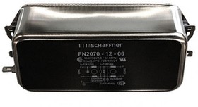 Фото 1/3 FN2070-12-06, FN2070 12A 250 V ac/dc 400Hz, Chassis Mount EMI Filter, Fast-On, Single Phase