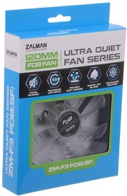 Фото 1/10 Вентилятор Zalman ZM-F3 FDB (SF) (120мм, 23dB, 1200rpm, 3pin) RTL