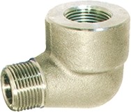 Фото 1/2 Stainless Steel Pipe Fitting, 90° Circular Elbow, Male R 1/4in x Female Rc 1/4in