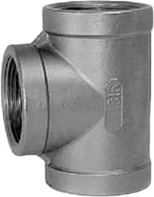 Фото 1/2 Stainless Steel Pipe Fitting, Tee Circular Tee, Female G 1in x Female G 1in x Female G 1in