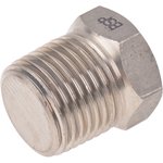 Stainless Steel Pipe Fitting, Straight Hexagon Hexagon Plug, Male R 1/2in