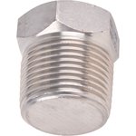 Stainless Steel Pipe Fitting, Straight Hexagon Hexagon Plug, Male R 3/4in
