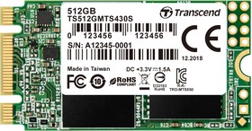 Фото 1/7 Transcend MTS430S TS512GMTS430S, Твердотельный накопитель