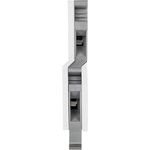 KRUK-3, Two-level terminal , screw terminal, 4 connection points, 2.5 sq.mm, grey