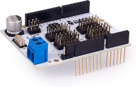 Фото 1/3 Multiservo Shield, Драйвер серводвигателей на основе ATmega48