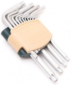 Набор ключей TORX Г-образных с отверстием,15 предметов RF-5151T(26063)