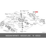 4053301J00, axle oil seal! The front\ Nissan Patrol 87-10