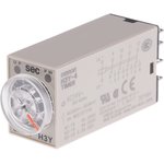 H3Y-4 AC24 10S, H3Y-4 Series DIN Rail, Surface Mount Timer Relay, 24V ac ...
