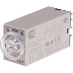 H3Y-4 AC100-120 5M, H3Y-4 Series DIN Rail, Surface Mount Timer Relay ...