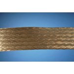 1229 SV005, Braided Copper Silver Cable Sleeve, 3.18mm Diameter, 30m Length ...