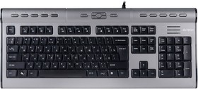 Фото 1/4 Клавиатура A4Tech KLS-7MUU серебристый/черный USB slim Multimedia