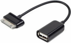 Кабель Gembird/Cablexpert A-OTG-AF30P-001 Кабель USB 2.0 OTG , USBAF/BM30pin, для планшетов Samsung, 0.15м, пакет