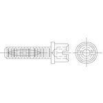 3341-31-BULK, 3341 Series Jack Screw For Use With Mini D Ribbon Connector