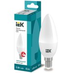 Лампа светодиодная Eco 5Вт C35 свеча 4000К нейтр. бел. E14 450лм 230-240В IEK LLE-C35-5-230-40-E14
