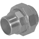 Stainless Steel Pipe Fitting, Straight Decagon Union, Male R 1-1/2in x Female Rc ...