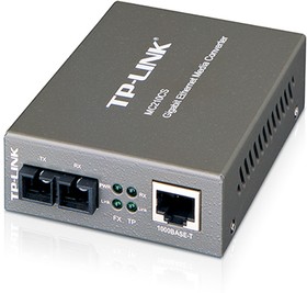 Фото 1/10 Сетевое оборудование TP-Link MC210CS, Медиаконвертер 10/100/1000 Мбит/с RJ45 - 1000 Мбит/с разъём SC (одномодовый), полнодуплексный, до 20 к