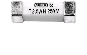 Фото 1/2 160016.1GT, Fuse Chip Slow Blow Acting 1A 305V SMD Solder Pad 16 X 4.5mm Ceramic T/R