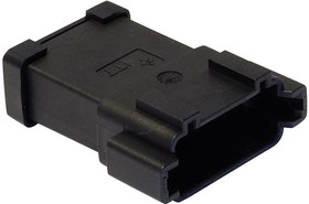 132015-0131, Automotive Connectors CTC 12-WAY RCPT BLACK W/CAP