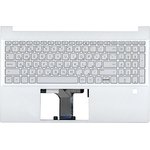 Клавиатура (топ-панель) для ноутбука HP Pavilion 15-EG 15-EH FPR серебристая с ...
