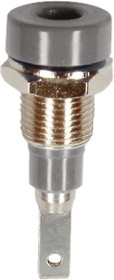 23.0030-28, Panel Mount Socket ø2mm Grey 10A 30V Optalloy-Plated