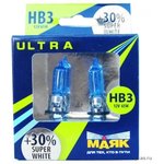 Лампа 12V HB3 65W +30% P20d Маяк SUPER WHITE 1 шт. картон 89005SW+30new