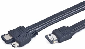 Фото 1/3 Кабель eSATAp - eSATA/Mini USB, 1м, Gembird CC-ESATAP-ESATA-USB5P-1M