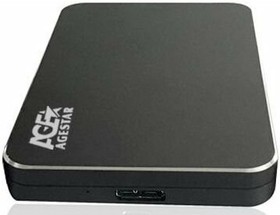 Фото 1/4 Внешний корпус для HDD AgeStar 31UB2A18 SATA алюминий черный 2.5"