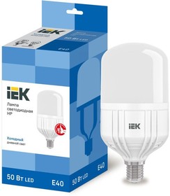 Фото 1/4 Лампа светодиодная HP 50Вт 230В 6500К E40 IEK LLE-HP-50-230-65-E40
