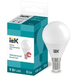 Лампа светодиодная Eco G45 9Вт шар 4000К нейтр. бел. E14 230В IEK ...