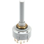 CK1024, 12 Position SPST Rotary Switch, 150 mA @ 250 V ac, Solder Tab