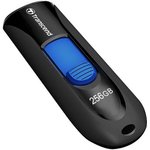 Флешка USB Transcend Jetflash 790 256ГБ, USB3.0, черный и синий [ts256gjf790k]