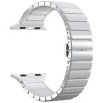 47118, Deppa Ремешок Band Ceramic для Apple Watch 38/40 mm, керамический, белый.