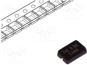 AA-8.000MDMK-T, Резонатор: кварцевый; 8МГц; 20пФ; SMD; 5x3,2x1,2мм