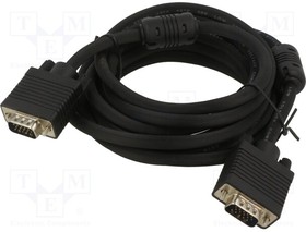 KABSVGA M/M 3M AL-OEM-2A, Cable; D-Sub 15pin HD plug,both sides; black; 3m; Core: Cu