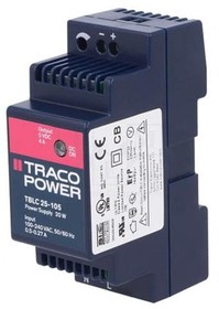 Фото 1/4 TBLC 25-105, TBLC 25 Switched Mode DIN Rail Power Supply, 85 264V ac ac Input, 5V dc dc Output, 4A Output, 20W