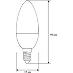 Ergolux LED-C35-10W-E14-3K (Эл.лампа светодиодная Свеча 10Вт E14 3000K 220-240В ...