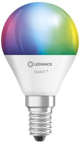 Фото 1/2 Лампа светодиодная SMART+ WiFi Mini Bulb Multicolour 5Вт (замена 40Вт) 2700…6500К E14 (уп.3шт) LEDVANCE 4058075485990
