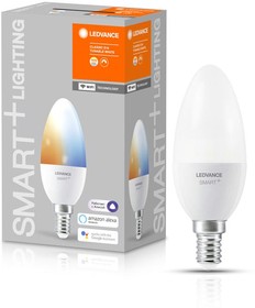 Фото 1/2 Лампа светодиодная SMART+ WiFi Candle Tunable White 40 5Вт/2700-6500К E14 LEDVANCE 4058075485556