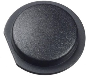 Cap, round, Ø 9.5 mm, (H) 2.05 mm, black, for short-stroke pushbutton Ultramec 6C, 10ZC09
