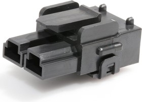 Фото 1/2 0428160212, Conn Housing RCP 2 POS 10mm Crimp ST Cable Mount Black Mini-Fit Sr™ Bag