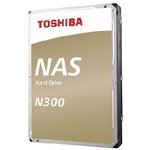 Жесткий диск Toshiba N300 HDWG11AUZSVA, 10ТБ, HDD, SATA III, 3.5", BULK