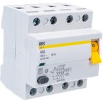 Выключатель диф. тока 4п 40A 30mA тип AC ВД1-63 ИЭК MDV10-4-040-030