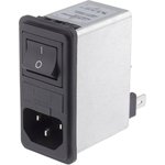 FN285-2-06, Filtered IEC Power Entry Module, IEC C14, General Purpose, 2 А ...