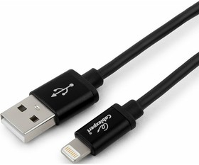 Кабель USB - Lightning, 0.5м, Gembird CC-S-APUSB01Bk-0.5M
