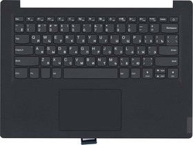 Фото 1/2 Клавиатура (топ-панель) для ноутбука Lenovo V14-IIL черная с черным топкейсом